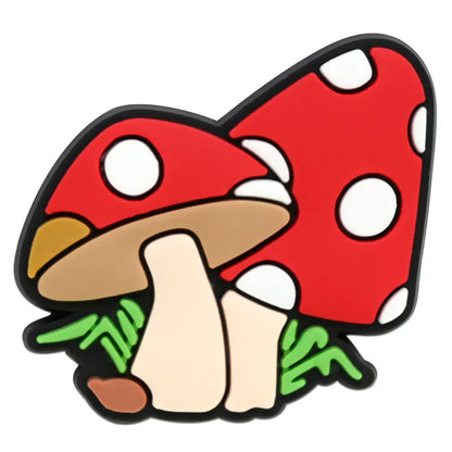 Cute Mushroom Shoe Charms Decoration for Crocs Pin Accessories Bracelet Wristband Party Party Gifts