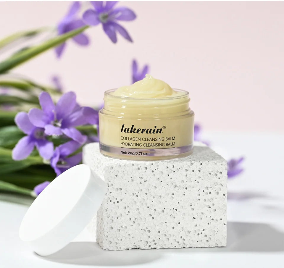 Pro-Collagen Cleansing Balm 3in1 Facial Cleanser For All Skin Types Soften Deep Cleanse Hydrate Makeup Non-greasy Cleansing Balm
