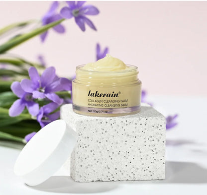 Pro-Collagen Cleansing Balm 3in1 Facial Cleanser For All Skin Types Soften Deep Cleanse Hydrate Makeup Non-greasy Cleansing Balm