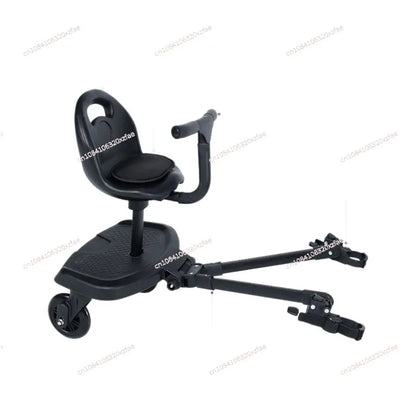 Innovative Baby Stroller Add - on: Auxiliary Pedal & Seat Combo for Hassle - Free Outings with Two Kids