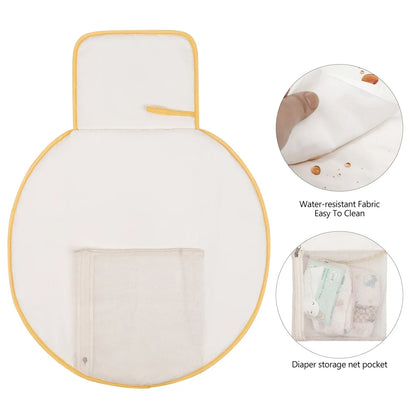 Baby Foldable Diaper Changer Baby Changing Mat Waterproof Changing Pad Portable Diaper Bag Newborn Bedding Supplies Storage Bags