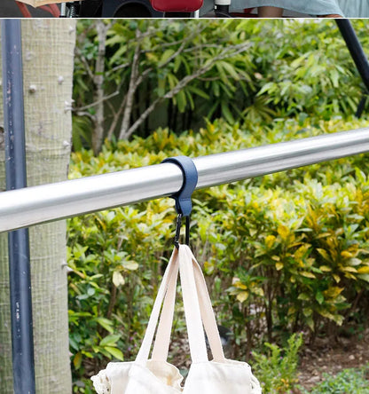 1PCS Baby Stroller Hook PU Leather Adjustable Pram Hook Cart Organizer Diaper Bag Hanger Children Boy Girl Travel Accessories