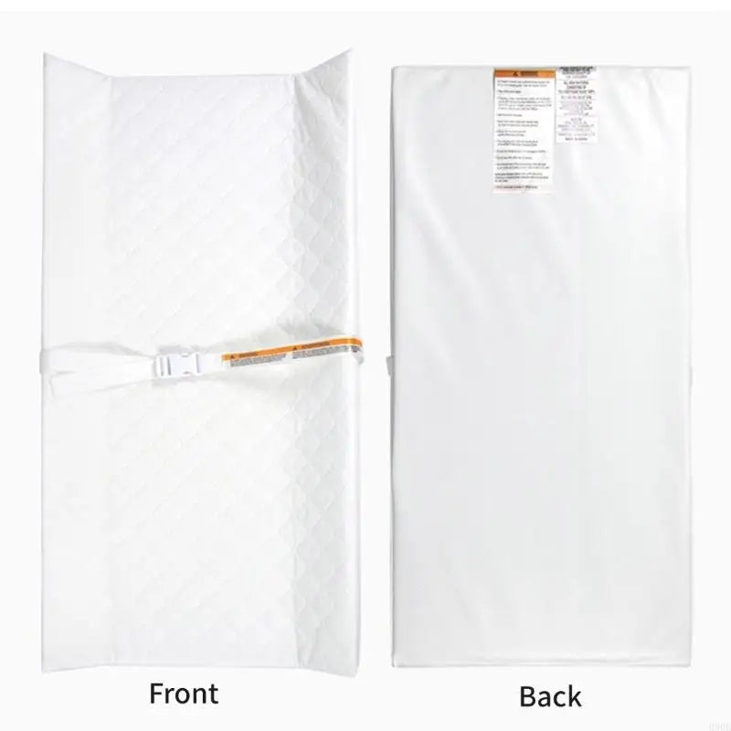090B 32x16inch Changing Diaper Mat Baby Diaper Changing Table Pad with Fastening Strap Changing Pad for Dresser Top