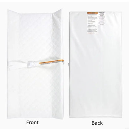 090B 32x16inch Changing Diaper Mat Baby Diaper Changing Table Pad with Fastening Strap Changing Pad for Dresser Top