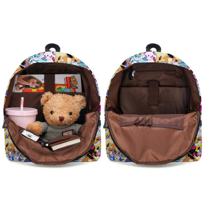 Pokemon Pikachu School Bags Backpacks Anime Kids Bags Kawaii Big Capacity Travel Bag Teenagers Schoolbag Girls Boys Rucksacks