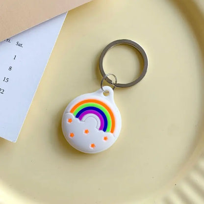 Cute cartoon For Apple Airtag Case Silicone Protective Cover Locator Tracker Keychain Shell
