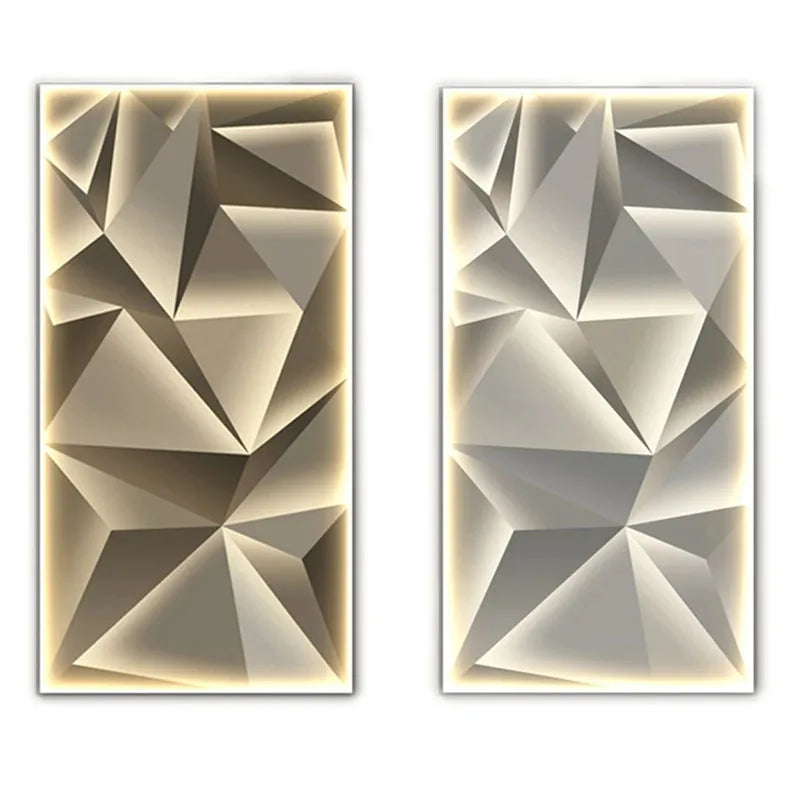 Entrance Decorative Wall Painting Lamp Living Room Background Wall Light Luxury Mural Light Corridor Hanging Abstract Painting