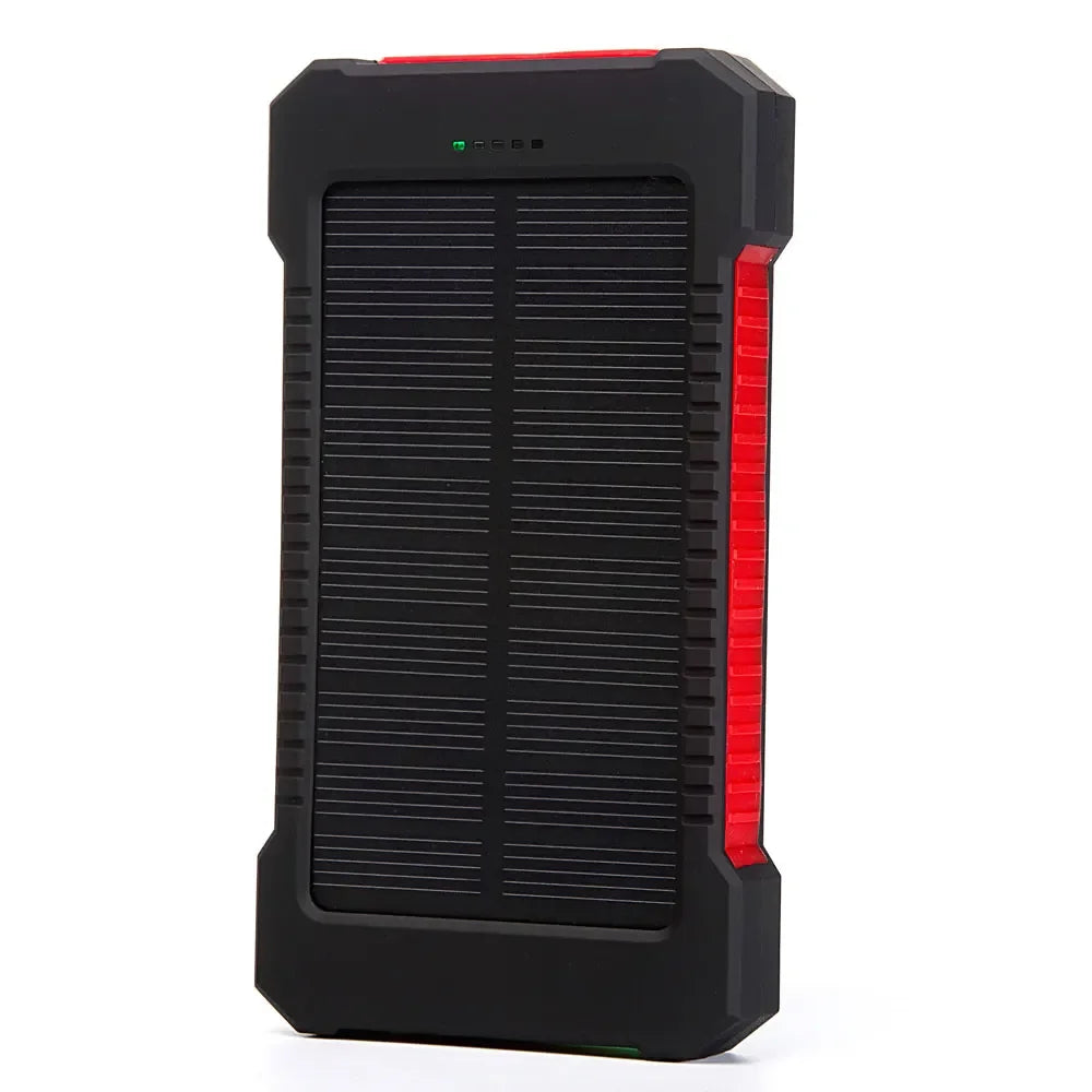 20000mah Portable Solar Power Bank Waterproof External Battery Backup Powerbank 20000 mah Phone Battery Charger LED Pover Ban