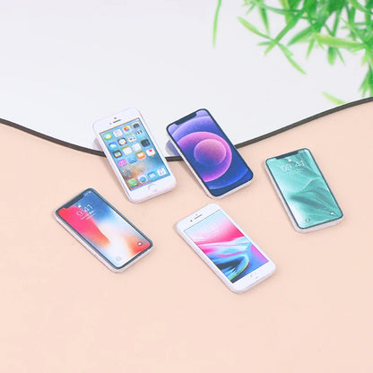 1:12 Scale Miniature Dollhouse Mobile Phone Model for Doll House Decoration