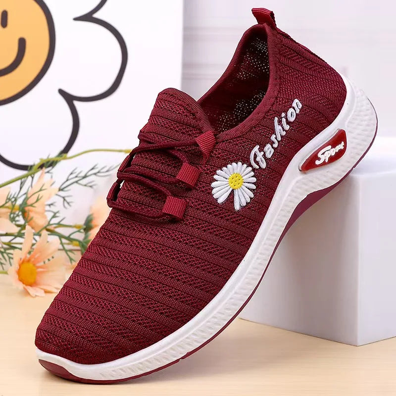 2025 Fashionable Lightweight Women's Spring/Autumn Flats: Comfortable Casual Single Shoes in Cotton Fabric womens shoes