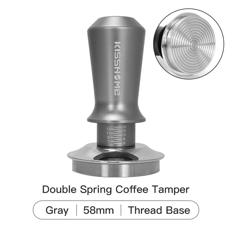 Coffee Tamper 30lb Constant Pressure Calibrated Double Spring 51mm 53mm 58mm Breville Espresso Maker Accsesories Barista Tools