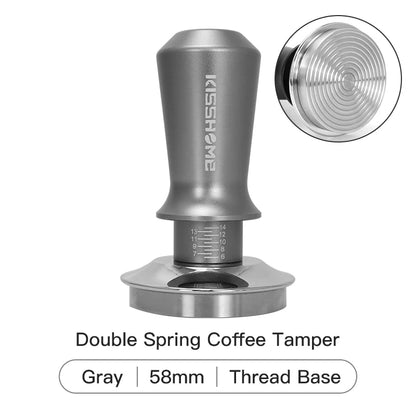 Coffee Tamper 30lb Constant Pressure Calibrated Double Spring 51mm 53mm 58mm Breville Espresso Maker Accsesories Barista Tools