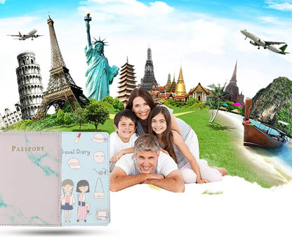 Men PU Leather Wallet Travel Passport Purse Card Male Travel Accessories Hand Carry Passport Business Cards Holder Wallet