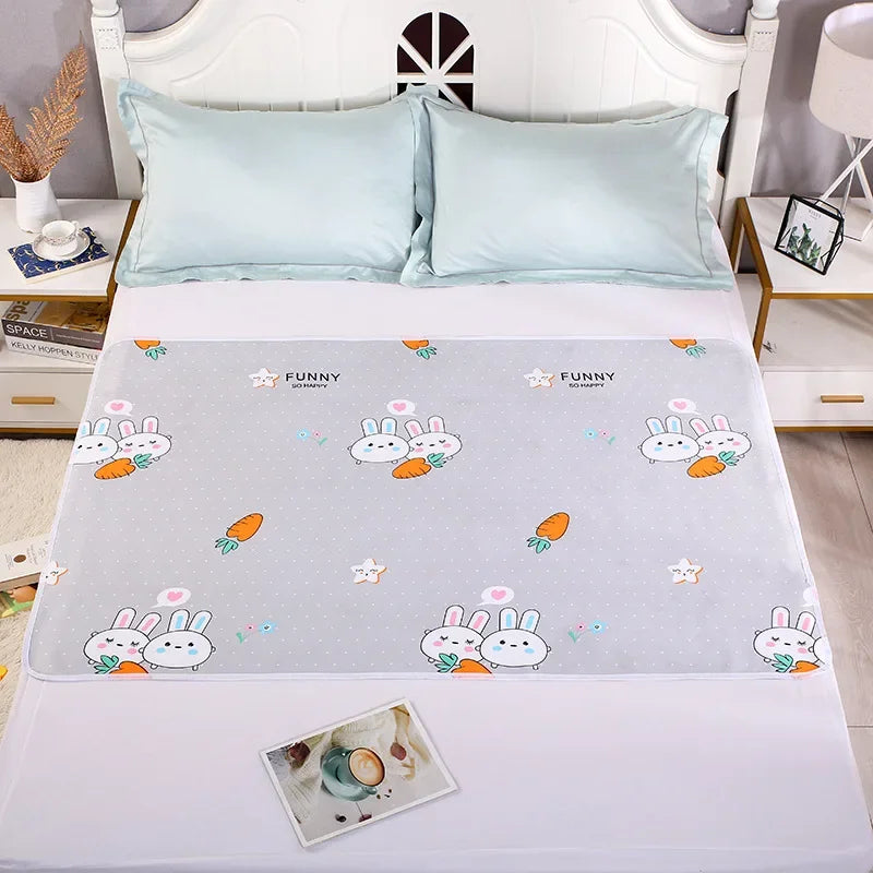 Baby Diaper Reusable  Waterproof  Cotton Changing Pad Cover Baby Diaper Mattress Newborn Print Changing Mat Floor Play Mats 0-3Y