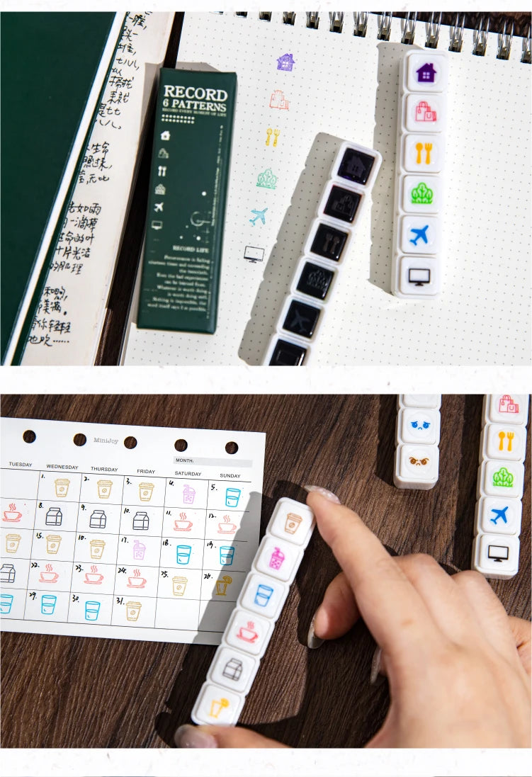 6 pcs，Teacher seals，Commendation Seal，Award Seal，Teacher Evaluation Award Seal，Cartoon color seal，Stationery Scrapbook supplies