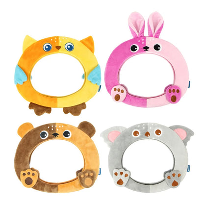 Black White View Back Seat Mirror Baby Car Mirror Safety Seat Headrest Rearview Mirror Baby Facing Rear Ward Car Kids Monitor