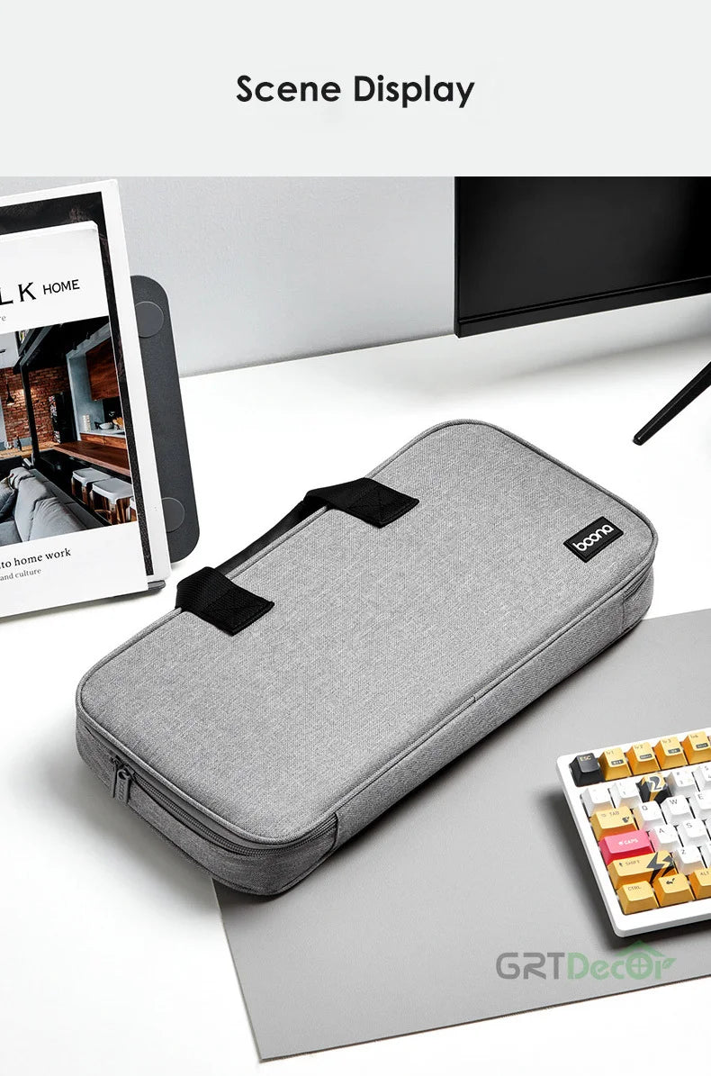 Tech Pouch Organizer for Keyboard Within 82-108 Key Mechanical Keyboard Storage Bag Organizer Travel Tech Pouches Dust Cover