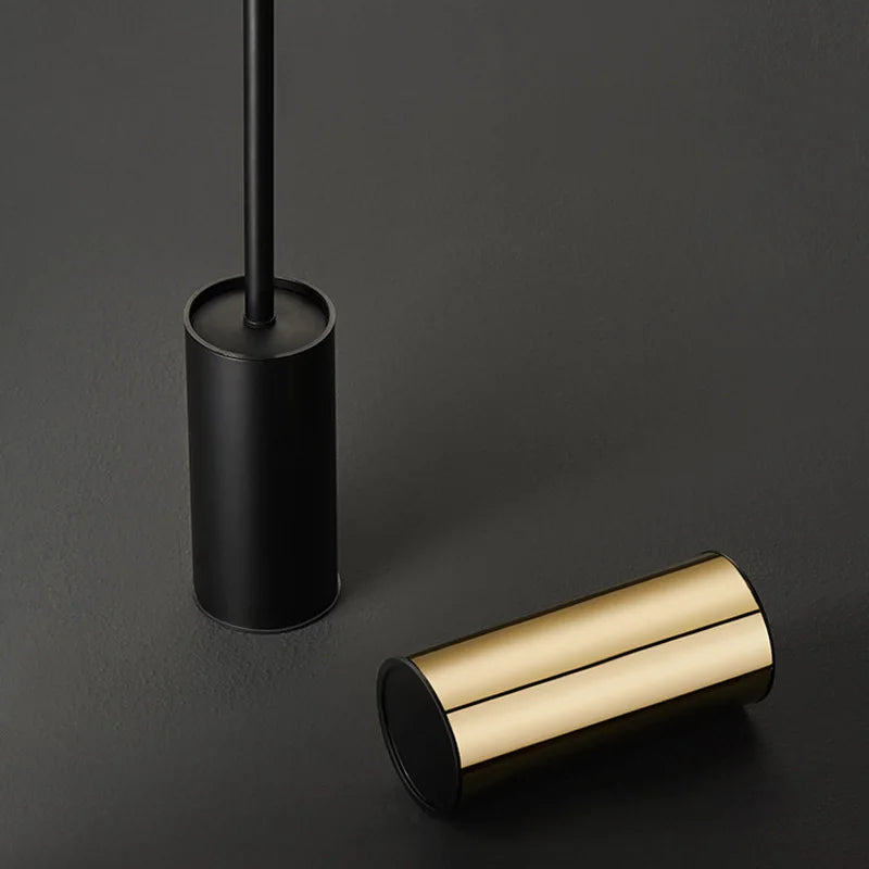 Modern Stainless Steel Toilet Brush Bathroom Accessories Detachable Bathroom Bowl Brush Set