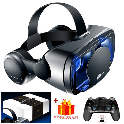 Virtual Reality 3D VR Headset Smart Glasses Helmet for Smartphones Cell Phone Mobile 7 Inches Lenses Binoculars Goggles Devices