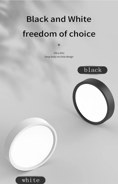 LED Ceiling Light 5W 10W 15W 18W 24W Surface Mounted Downlight Ceiling Lamp for Living Room Kitchen 220V Spotlight Panel Lights