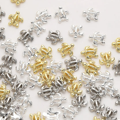 50Pcs New Nail Accessories Cute Hollow Turtle Summer Style Nail Accessories Accessories