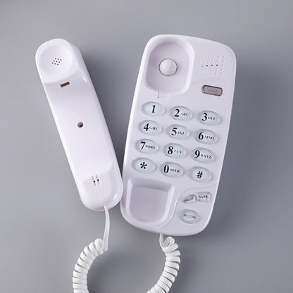 Wall Mounted Phone Fixed Landline Desktop Telephones with Call Light, Mute, and Redial Function Clear Sound 96BA