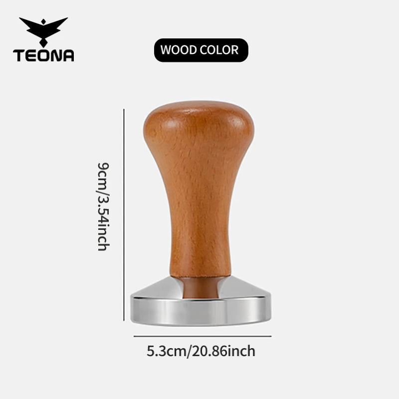 Coffee Barista Espresso Flat Tamper Base, Press Mat, Dosing Ring, Coffee Basket, Portafilter Holder, 58mm, 53mm, 51mm