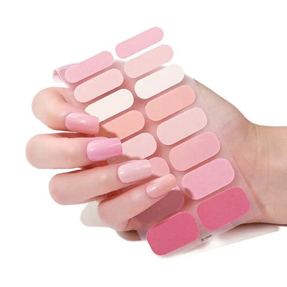 Press On Nails Full Cover Nail Tips Self Adhesive Nail Decorations Full Nail Stickers Manicure Accessories Gradient Nail Decals