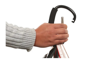 Baby stroller hook supermarket shopping hook large carabiner aluminum alloy large hook black size