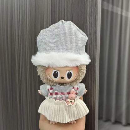 Labubu Doll Costume Set 15-17cm Cartoon Cute Dressing Up, Climbing Clothes Skirt Labubu Costume Accessories Replacement Props