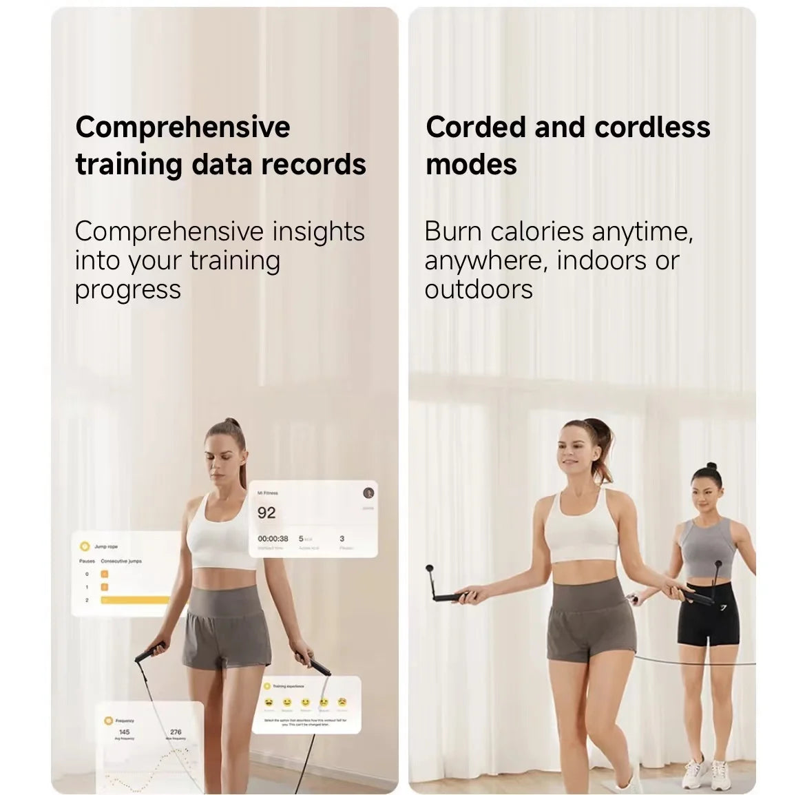 Xiaomi Mijia Smart Skipping Jump Rope XMSR-P803 Counter With Fit App Adjustable Calorie Calculation Sport Fitness Professional