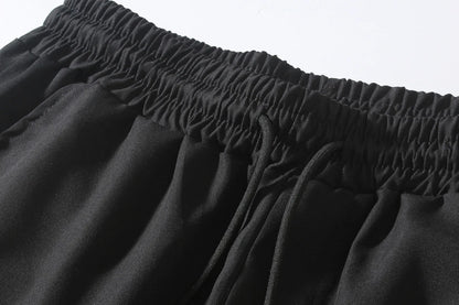 Joggers' Sports Pants, Men's Pants, Track And Field Sports Casual Solid-color Patchwork Pants, Slightly Elastic Trendy Pants