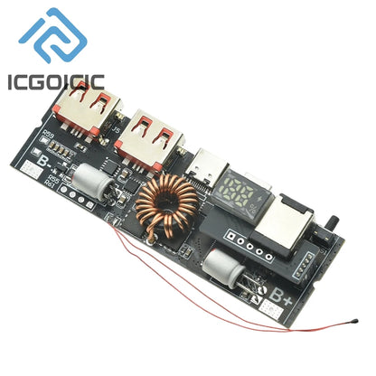 3S/4S/5S Bidirectional PD Power Bank Module – 6 Port 65W~100W Fast Charge DIY Mobile Power Motherboard Kit