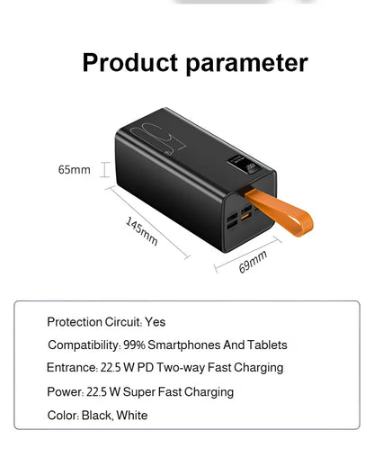 Fast charging power supply equipment rechargeable battery Portable digital MultiOutput MultiInput fast charging Large capacity