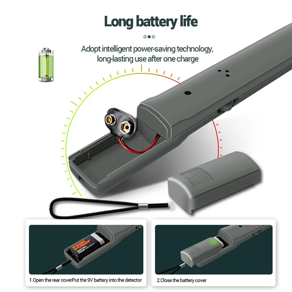 Metal Detector DM3004A Waterproof Handheld Alarm High Sensitivity Metal Scanner Security Checker Pinpointer Metal Detect Tool