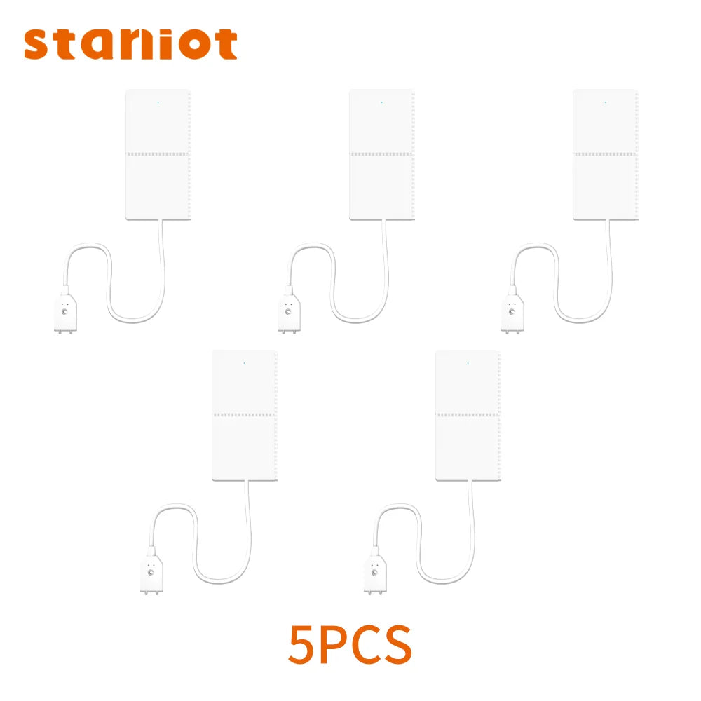 Staniot Tuya Smart Water Leakage Detector Compatible With Home Security Alarm System Support Low Battery Alarm Flood Sensor