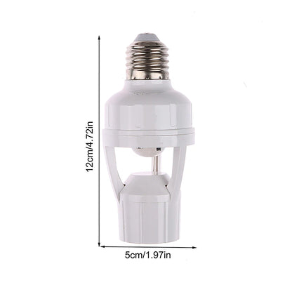 Smart E27 PIR Motion Sensor Light Switch 110V 220V Detector Base Lamp Holder Lux Time Delay Adjust Control Bulb Socket