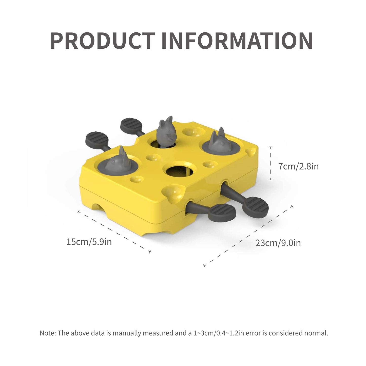 Interactive Cat Toy for Energy Expenditure And Preventing Choking Intelligent Mouse Training Tool for Feline Focus