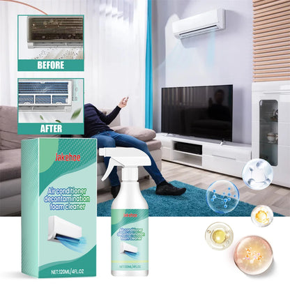 120ML Air Conditioner Foaming Cleaner Spray Deodorizer Professional Household Outside Machine Cleaning Foam Spray Deodorizer
