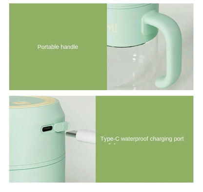 Portable Multifunction Fruit Juicer Blender 10 Blade Mini Ice Blender Smoothie Maker USB Charging Wireless Juice Extractor