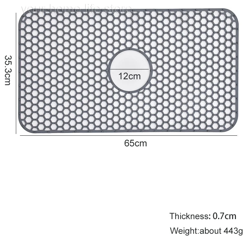 Sink Protectors for Kitchen Sink,Sink Mat,Grid Silicone Kitchen Sink Mat for Bottom of Stainless Steel Sink,Heat resistant mat