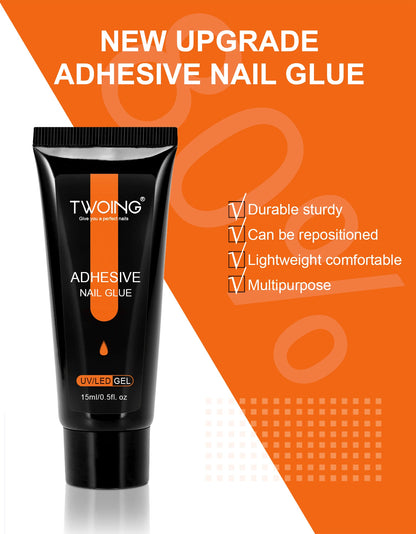 Nail Tips Glue Gel Strong Adhesive Nail Glue For False Nail Tips And Press On Nails DIY Rhinestone And Resin Gem For Nail Art
