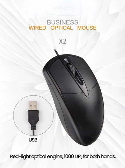 USB Wired Mouse 1600DPI Office Gaming Desktop Computer Accessories For PC Desktop Computer Mouse 1.5M ﻿Business Computer Office