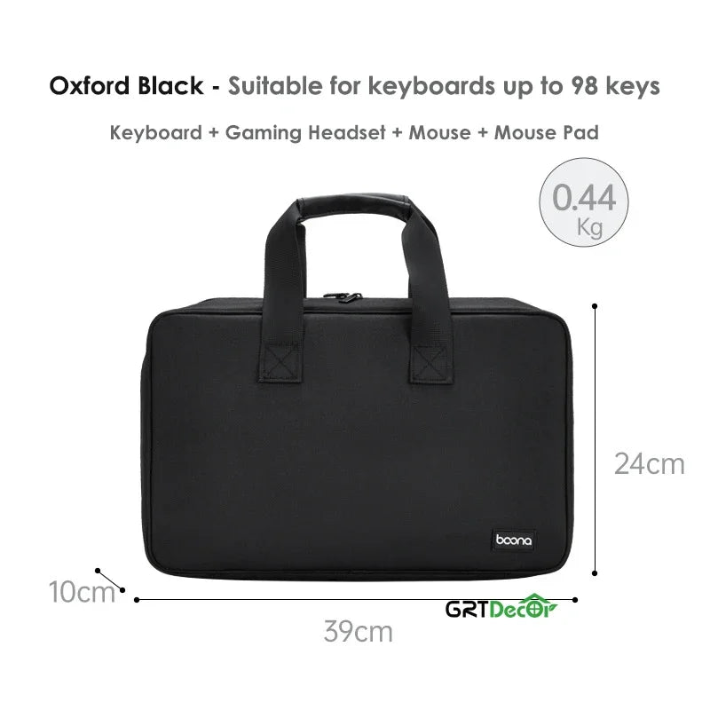 Tech Pouch Organizer for Keyboard Within 82-108 Key Mechanical Keyboard Storage Bag Organizer Travel Tech Pouches Dust Cover