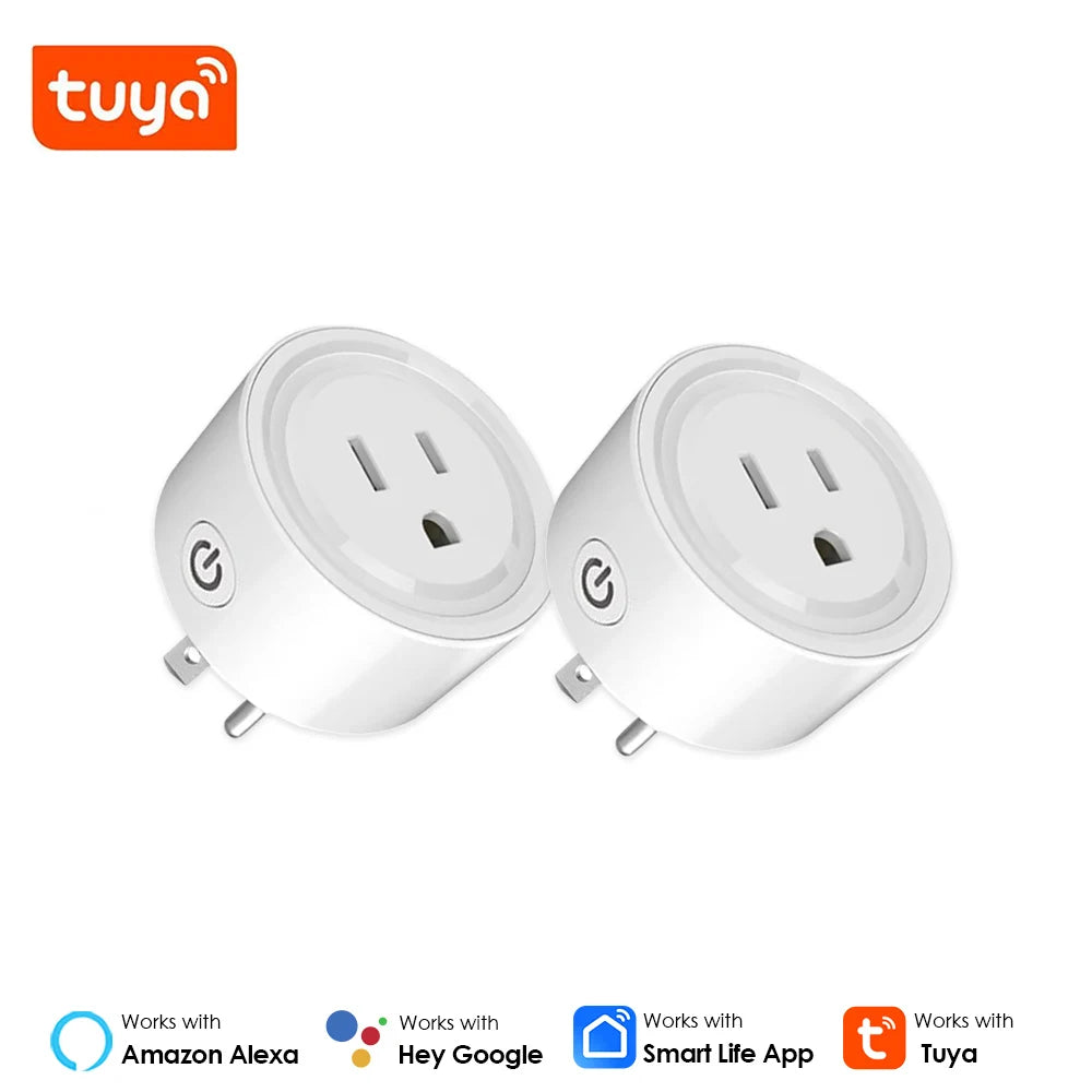 Smart Plug Zigbee/WiFi Socket US 16A With Power Monitor Timing Function APP Control Smart Home Automation Works With Alexa Z2M