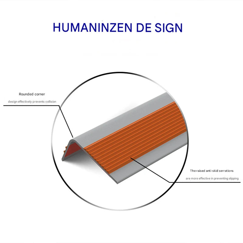 L-Shaped Stair Anti-Slip Tape Strips For Indoor And Outdoor Steps Decoration Waterproof Home Office Building Apartment Edge Safe