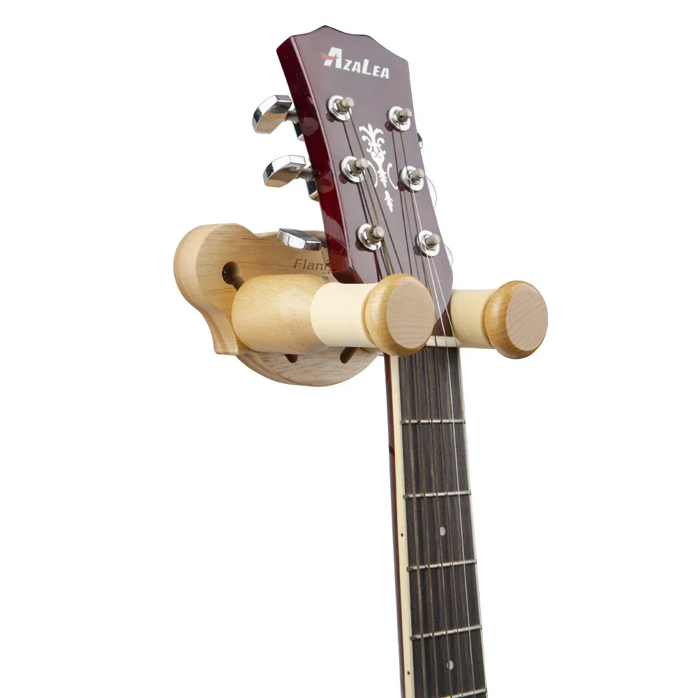 Guitar Hooks Adjustable Violin Hanger Non-scratch Wall Easy To Install HooksStrong Wood-colored Strings Instrument Accessories