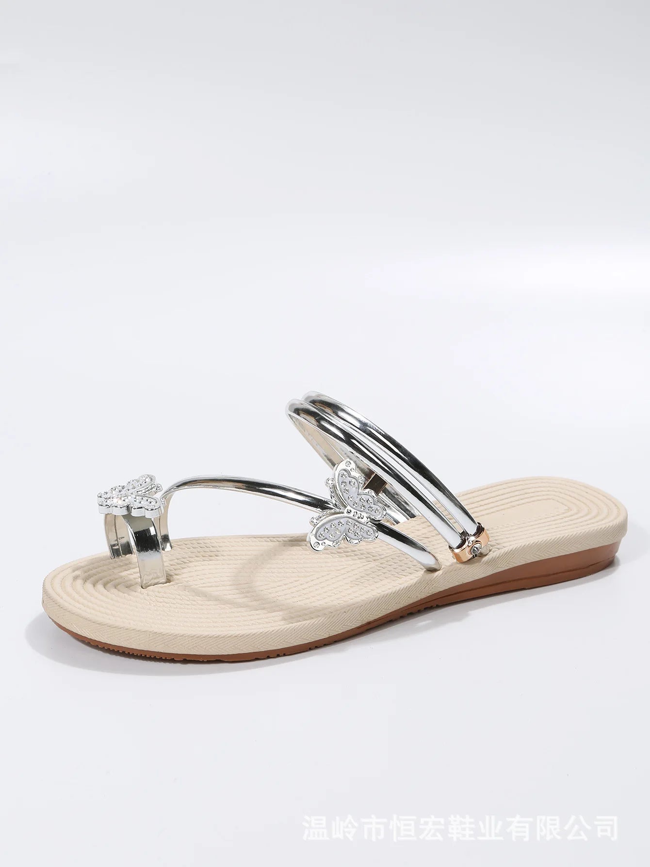 2023 New Butterfly Toe Sandals, Beach Sandals, Occidental Slippers, Chinese Feminis  Wedding Shoes Bride  Womens Shoes