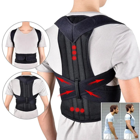 Posture Correction Belt Back Adjustment Shoulder Anti-Humpback Corrector Enhanced Support Sitting Position Back Pain Relief