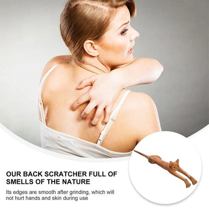 Back Scratcher Sturdy Wood Back Scratchers Long Handle Back Scratchers For Scratching Itches Cat Shaped Back Scratchers 1pcs